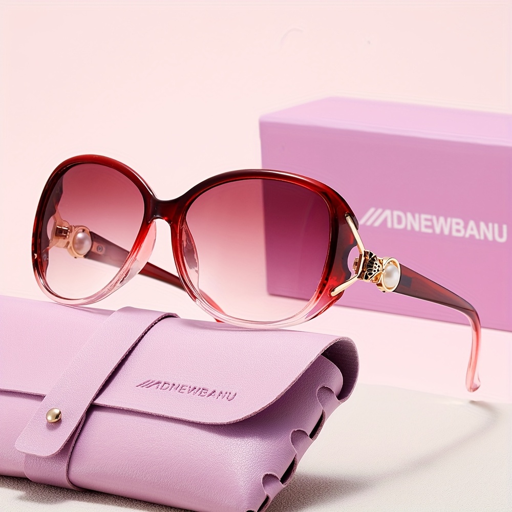 Lunettes pour femmes avec monture en métal violet, verres en polycarbonate, usage quotidien