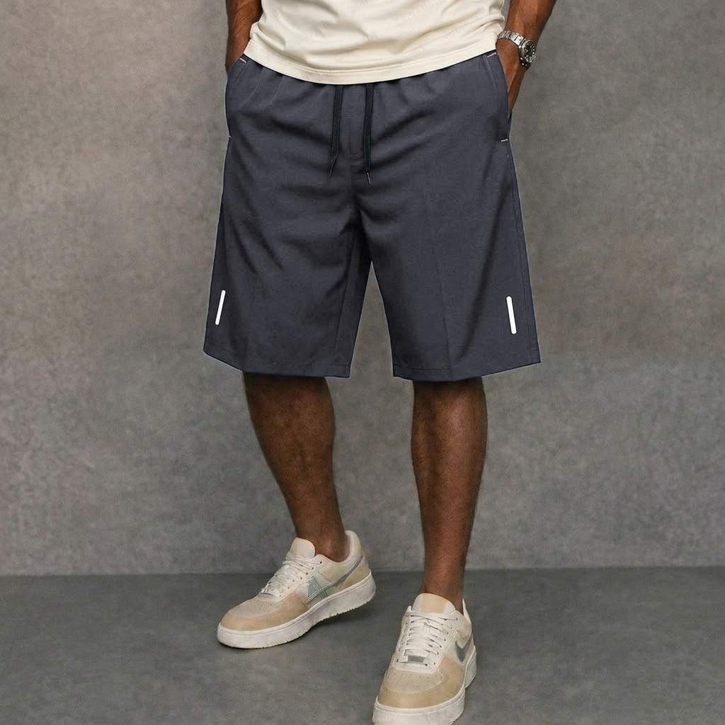Shorts de travail d'été pour hommes, séchage rapide, athlétiques, pour la gym, décontractés, de randonnée, de plage, avec poches zippées, grande taille, coupe ample