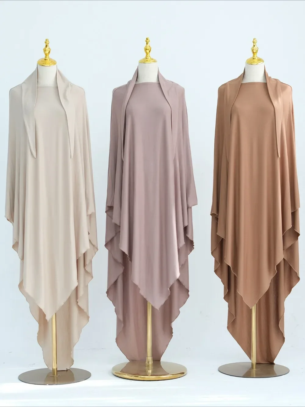 Foulard Hijab Musulman Long pour Femme, Foulard de Tête Ronde, Turban Arabe pour Dame, Coiffure pour Eid Ramadan, Islam Sauna, Document Solide