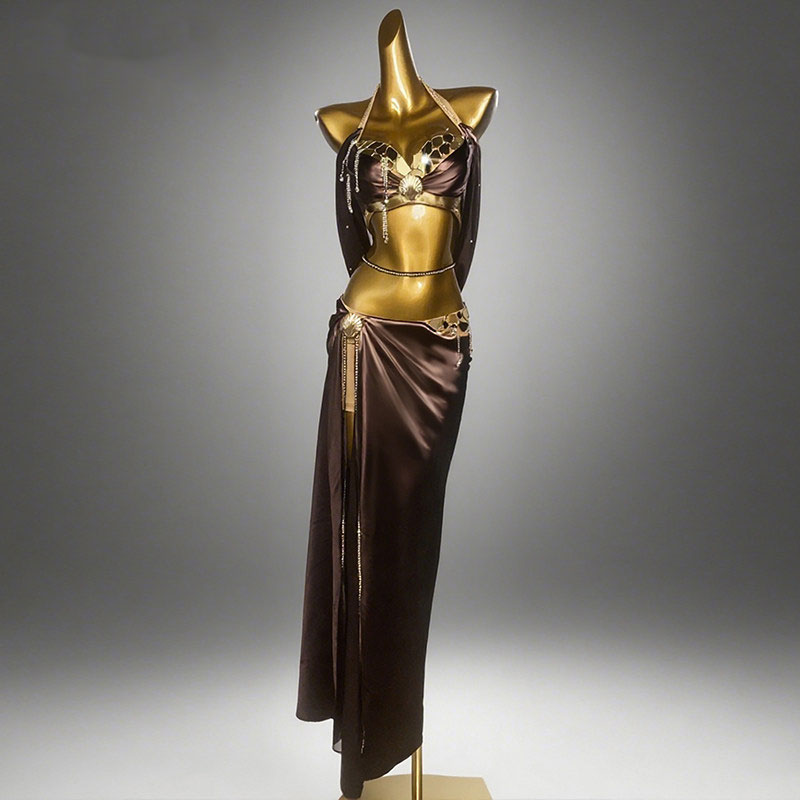 Robe de danse orientale pour femme, tenue de spectacle de danse du ventre, costume de carnaval 2026, ensemble corset et caderines arabes pour soirée