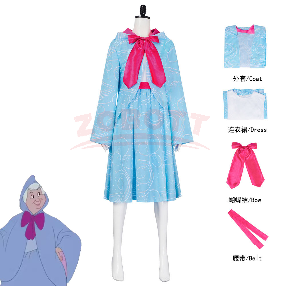 Robe de Fée Godmother Qiyuan pour Femme, Cape à Capuche de Luxe, Costume de Fête d'Halloween, Cosplay, Carnaval, Motif Fantaisie