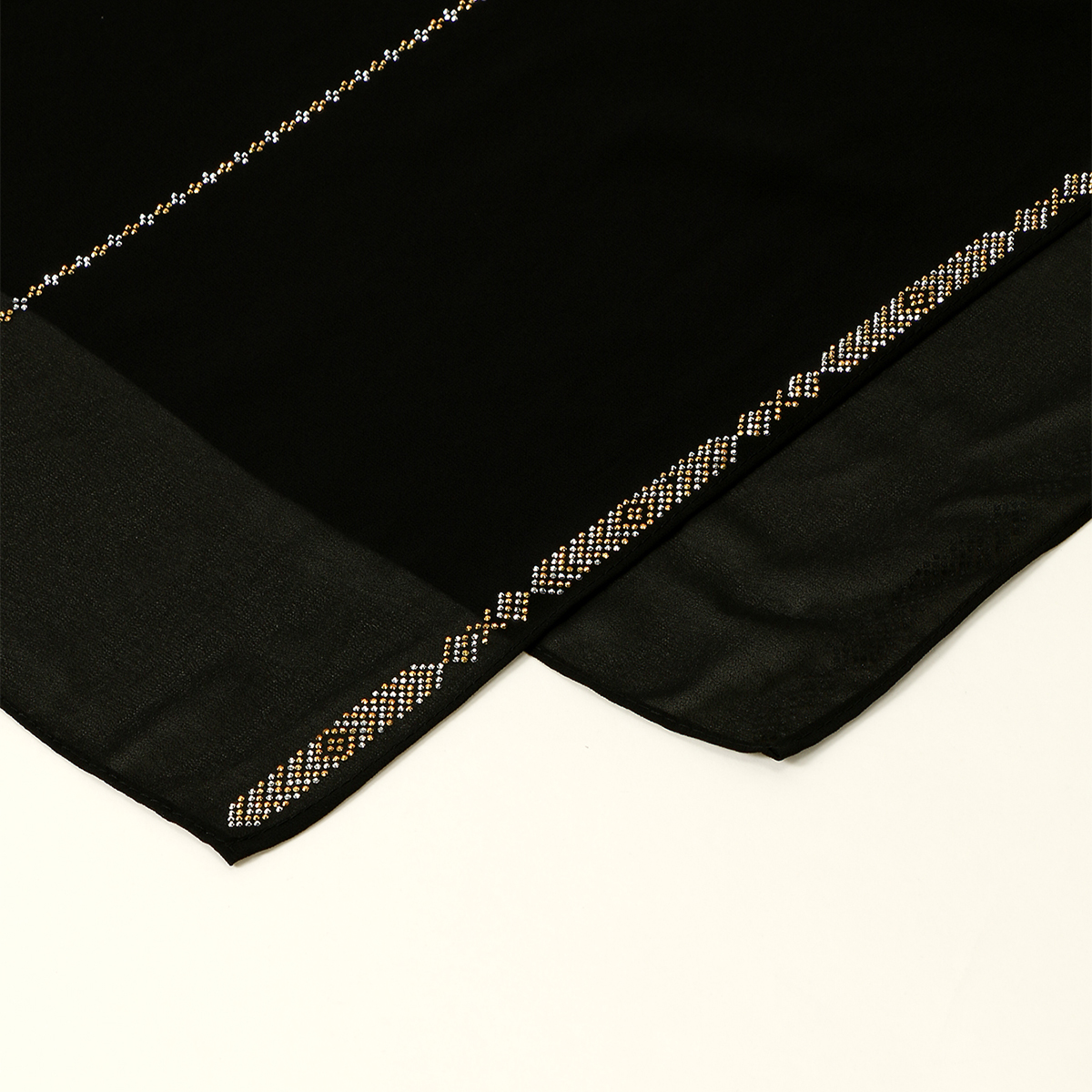 Nouveau strass mousseline de soie Hijab écharpe femmes musulman Hijab châle plaine doux bandeau mode couleur unie longue silencieux Islam Turban
