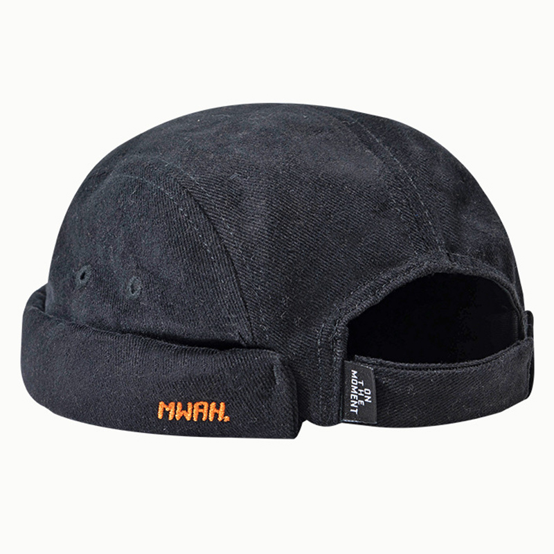 Nouvelle mode Summe broderie peau de Melon chapeaux sans bords pour hommes femmes Bonnet marque de mode Yuppie Cool Hip Hop PunkDocker casquette
