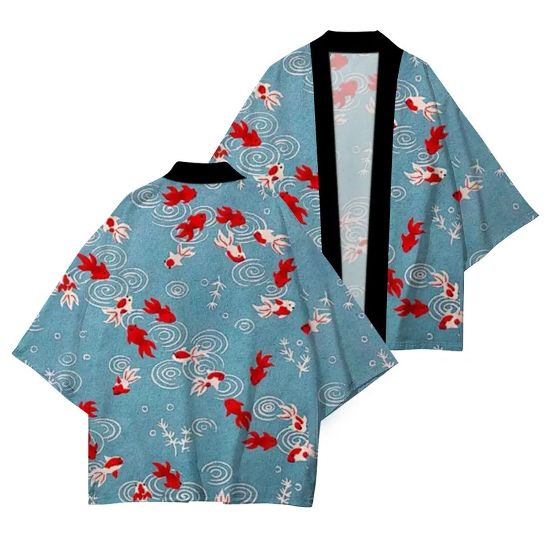 Vêtements traditionnels japonais, nouvelle collection été, protection UV, kimono de haute qualité, kimono décontracté ample, imprimé motif glycine, XXS-4XL