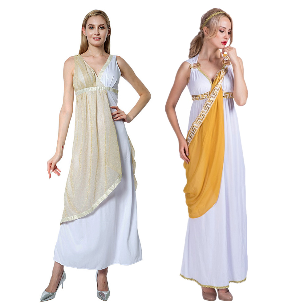 Costume de Toge de Déesse Grecque d'Halloween pour Femme, Tenues Romaines Sexy, Robe de Barrage pour Adulte, Carnaval de Pâques, Pourim