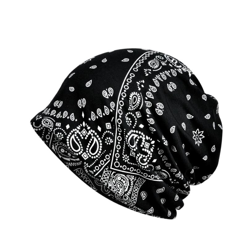 COKK – chapeau Turban pour femme et homme, bonnet à motif floral, Hip Hop, queue de cheval, nouvelle collection hiver