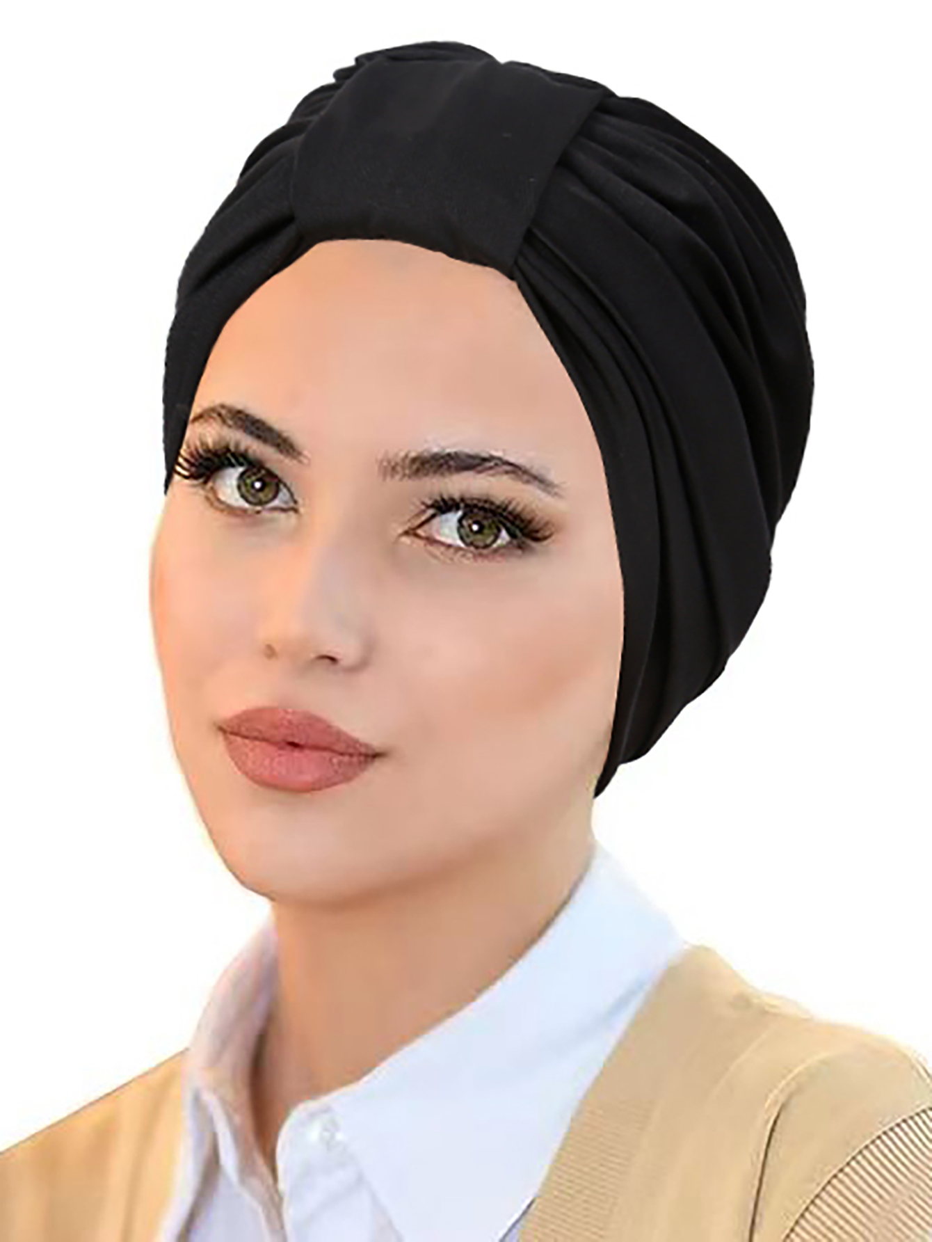 Casquettes Hijab musulmanes de couleur unie pour femmes, Turban doux et élastique pour dames, coiffure à la mode, pour Ramadan