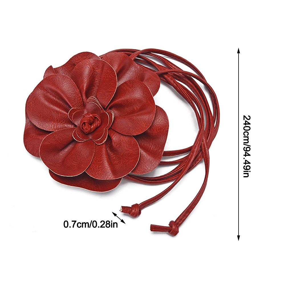 Ceintures en cuir PU à fleurs, décoratives, de luxe, chaînes de taille florales, ceintures DIY pour femmes, dames, filles