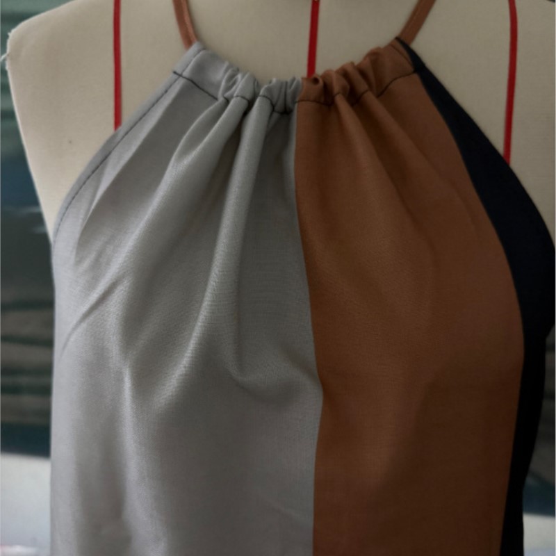 Robe courte sexy pour femmes, patchwork, épaules dénudées, sans manches, style bohème, robe ample, nouvelle collection été, robe de plage, robe de fête