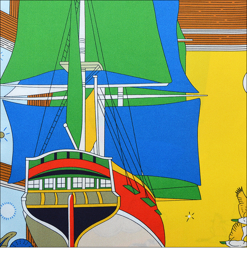 Écharpe en soie rafraîchissante aux couleurs estivales assorties 90 * 90, en twill de soie, procédé de peinture par pulvérisation, bord frisé à la main "M90F276-2"