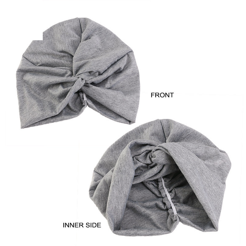 Twist Cross Turban femmes Hijab casquettes couleur unie musulman inde HIjab dames perte de cheveux chimio casquette chapeaux Bandanas cheveux accessoires