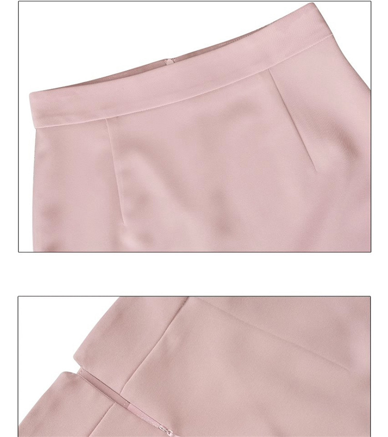 Jupes de travail d'été pour femmes, jupe mi-longue kaki avec fente, taille haute, luxe, élégante, vêtements de bureau, Y2k, livraison directe