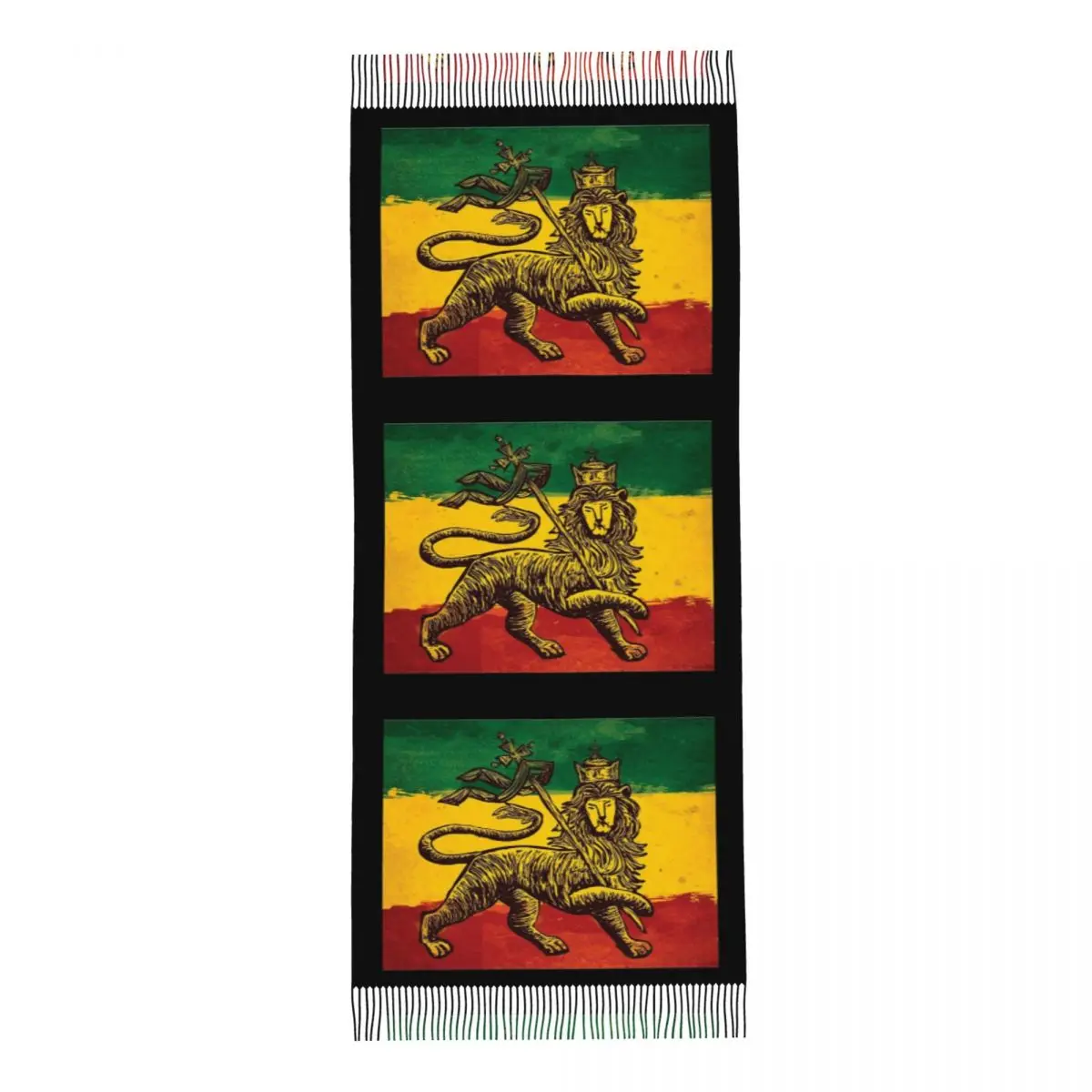 Rasta Feel-Écharpe pour femme, châles d'automne et d'hiver, rond Reggae discutant, rastafari Jamaica, grand châle, écharpe pour 03/Wear