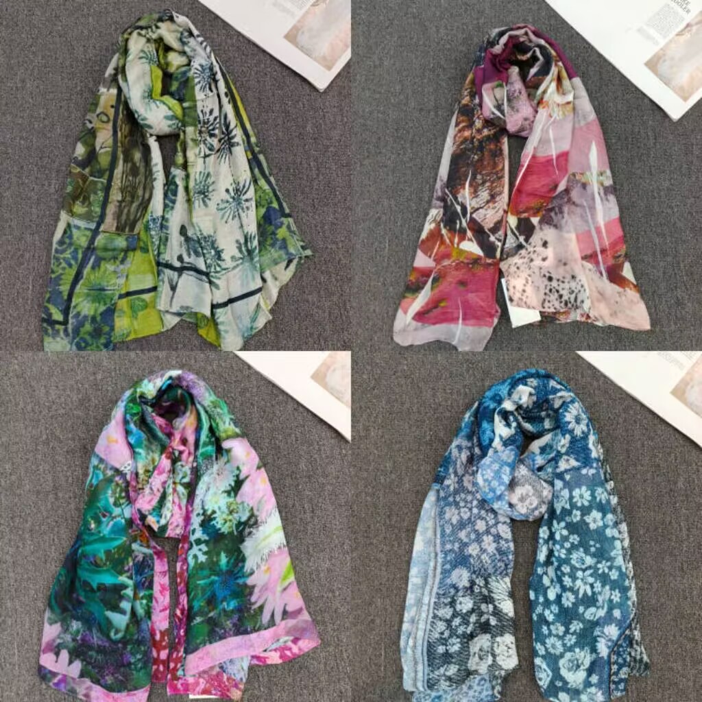 Écharpe imprimée originale européenne, américaine, espagnole, écharpe de plage, châle de plage de style bohème