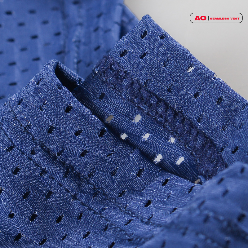 T-shirt en maille de soie glacée pour hommes, maille respirante avec tissu perforé, sport et fitness
