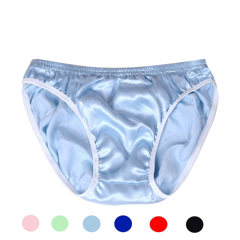 Sous-vêtements 100% soie de mûrier pour hommes, slips sexy à taille basse, doux, respectueux de la peau et soyeux, culotte en soie de haute qualité, grande taille