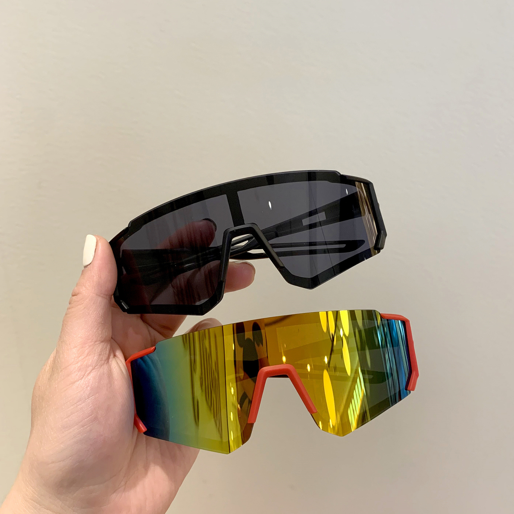 Beaux lunettes de soleil pour garçon, grandes montures, coupe-vent, Anti-ultraviolet, pour Ski, équitation, personnalité confortable, photographie de rue