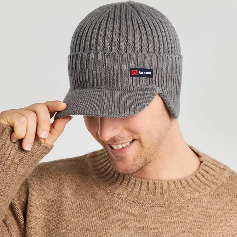 Bonnet de Protection des oreilles chaud d'hiver avec polaire en peluche, bonnet de mort polyvalent et extensible décontracté, adapté à l'escalade et au cyclisme en plein air