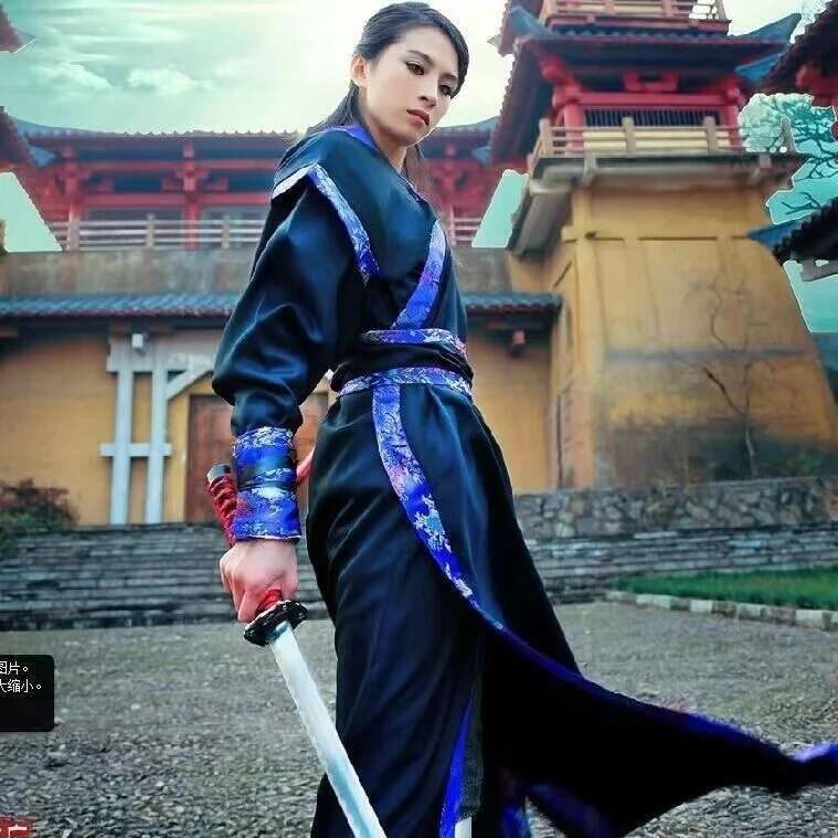 Costume de héros chinois ancien pour hommes et femmes, vêtements d'épéiste traditionnels, Vintage, Assassin d'arts martiaux, robe de Cosplay Hanfu pour hommes et femmes