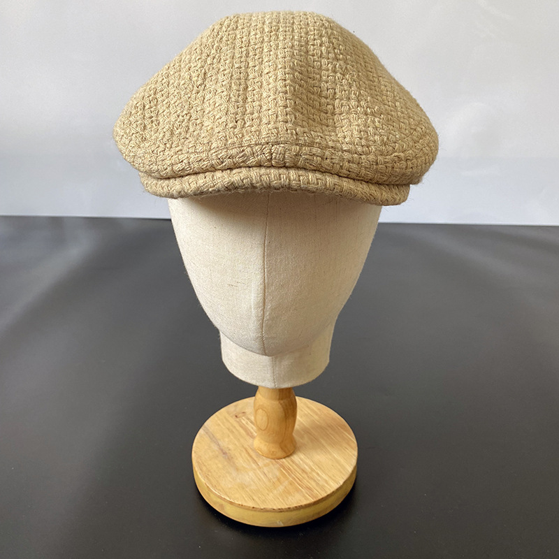Nouveau Camel hommes bérets Style occidental britannique laine avancé plat Ivy casquette classique Vintage automne hiver béret casquette taille S-XL 21
