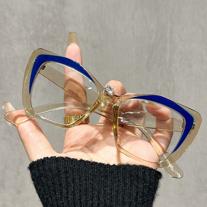 Lunettes presbytes pour femmes et hommes, mode œil de chat, lunettes décoratives surdimensionnées, Anti lumière bleue, vue lointaine, dioptrie