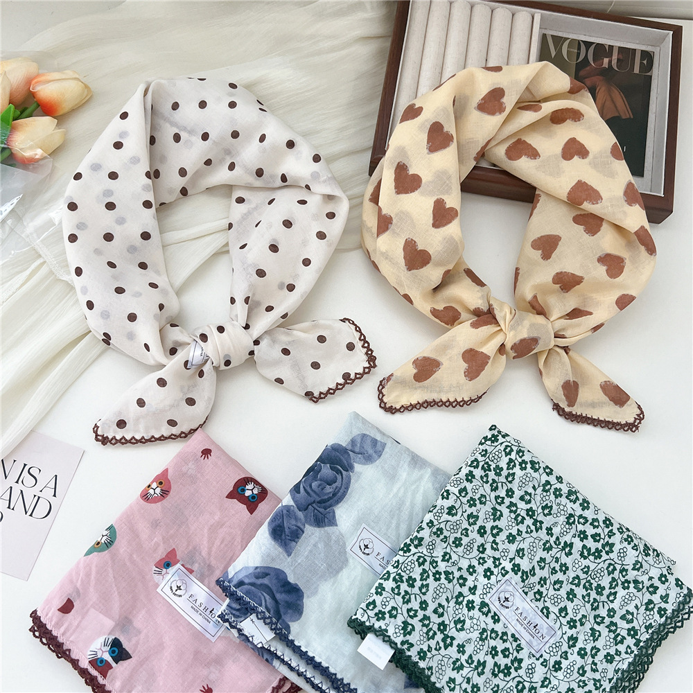 68*68 cm carré écharpe bandeau accessoires mouchoir foulard foulard foulard Bandanas
