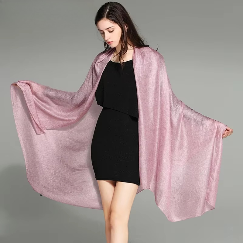 Écharpe longue en lin de couleur Pure pour femmes, châle de protection solaire d'été, style bohème, enveloppe de plage, étole Hijab, nouvelle collection 2023