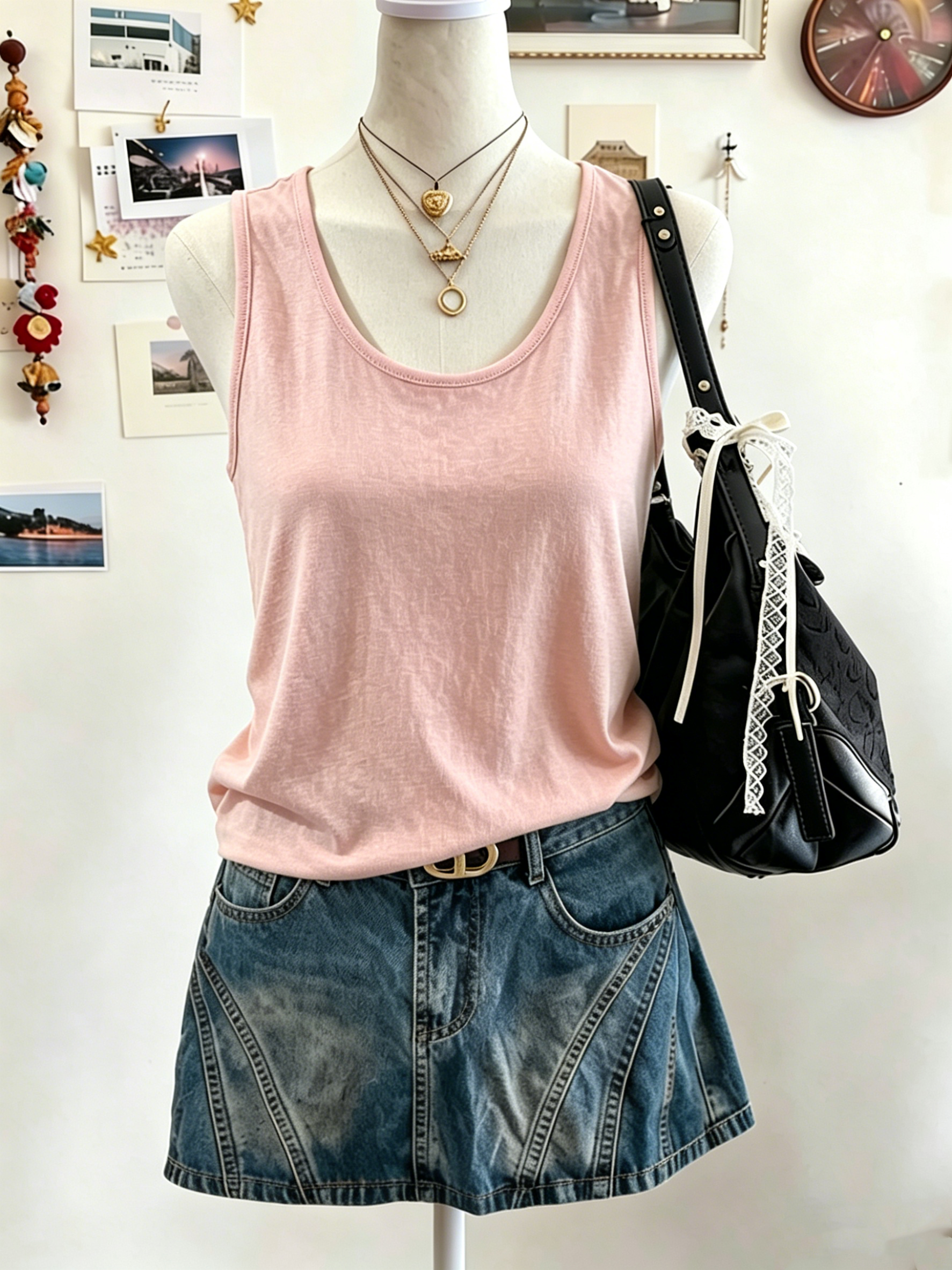 Débardeur ample coréen Y2K pour femme, doux, décontracté, d'été, sans manches, style streetwear, polyvalent, respirant, tendance