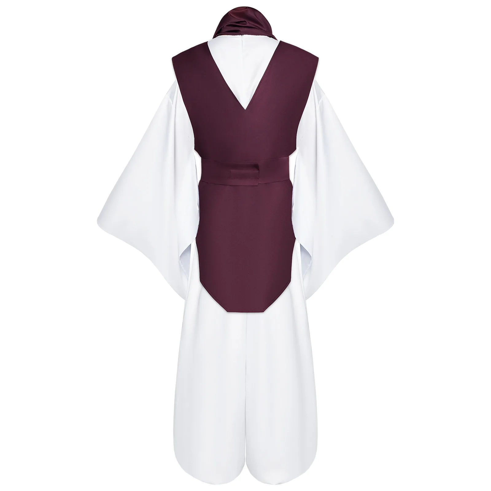 Costume de cosplay Anime Choso avec gilet, cache-cou, ceinture, pantalon élastique blanc, tenues kimono Choso pour Halloween et Comic Con