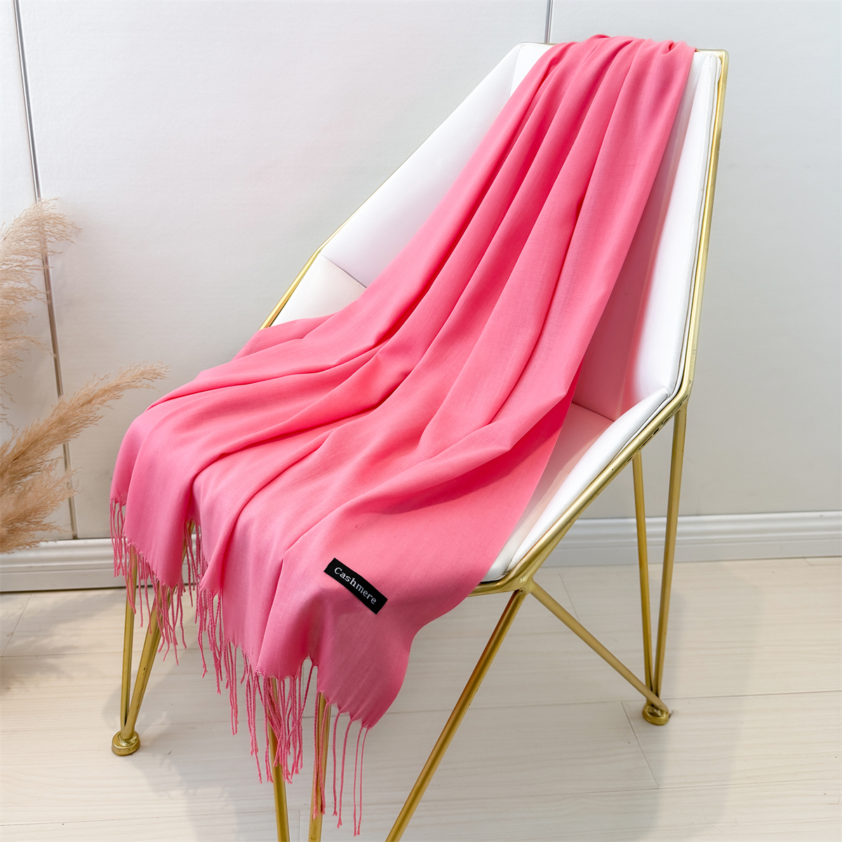 Desgine marque solide femmes cachemire écharpe automne hiver chaud châles enveloppes hommes Pashmina glands foulards femme Foulard Mujer