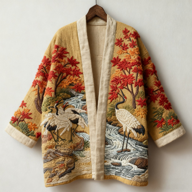 Kimono Haori de style japonais Ukiyo-e pour femme, chemise imprimée, paréo de plage tendance, cardigan ouvert sur le devant pour homme, Yukata Harajuku