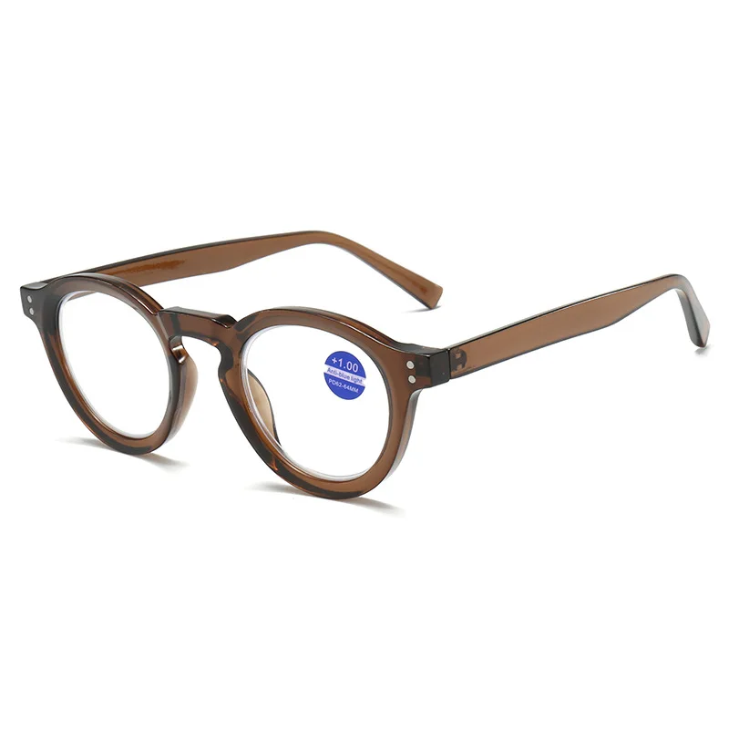 Lunettes de lecture ovales rétro pour femmes et hommes, monture ronde Vintage, lunettes de vue lointaine personnalisées, Anti lumière bleue, presbytie