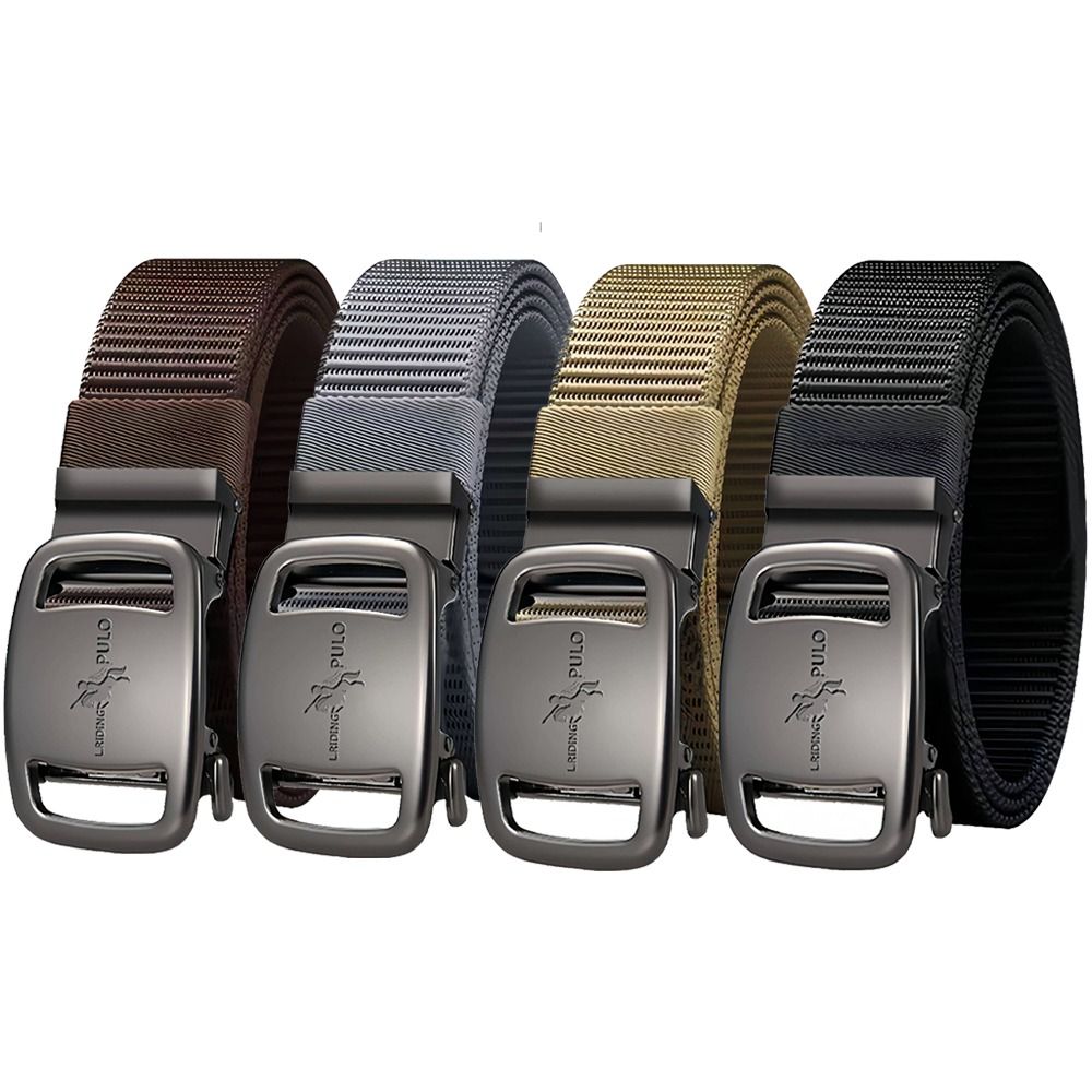 Ceinture noire automatique pour hommes, ceinture en toile de qualité, ceinture simple décontractée, ceinture de style sauvage, ceinture chimjeans, marque de luxe, affaires