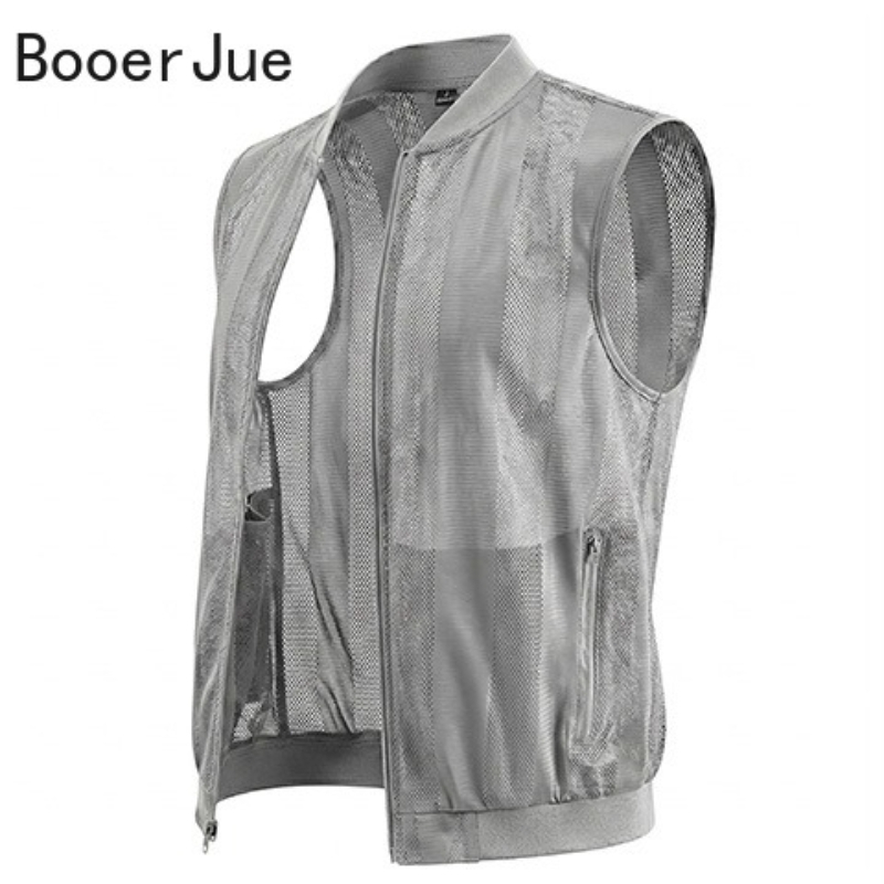 Gilet d'été pour homme en maille respirante, idéal pour la pêche, la randonnée, le cyclisme et les loisirs – Conception de haute qualité