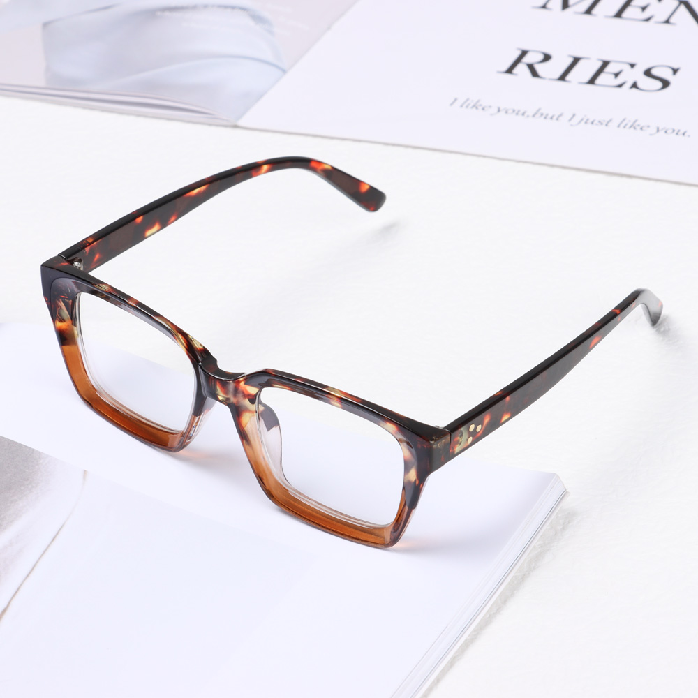 Lunettes de lecture carrées à la mode pour hommes et femmes, lunettes de presbytie à grande monture, lunettes haute définition, dioptrie + 1.0 ~ + 4.0