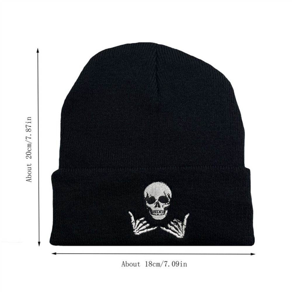 Nouveau bonnet tricoté pour homme style Hip Hop, épais et élastique, brodé, pour le froid et le ski en extérieur