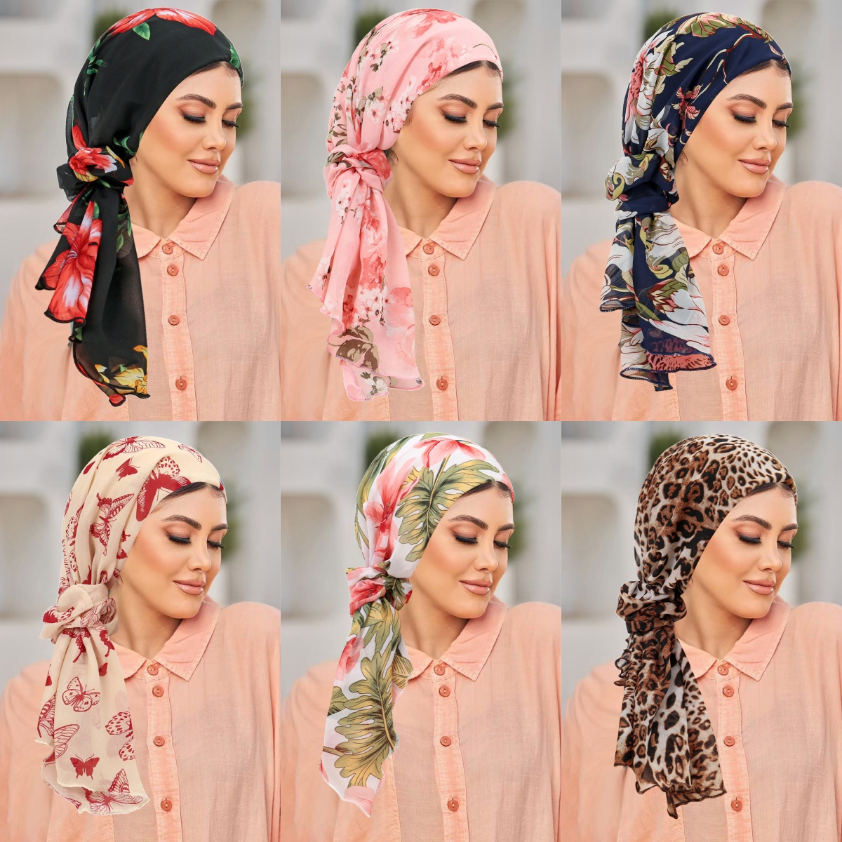 2 pièces/ensemble femmes imprimé fleuri cercle de cheveux combinaison ensemble foulard chapeau musulman Turban Hijab Cancer foulard chapeaux Bandana
