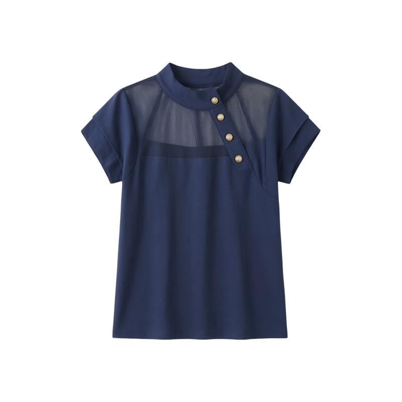 Chemisiers vintage patchwork pour femmes, chemises décontractées, mode ample, vêtements coréens décontractés d'été, hauts à manches courtes pour femmes