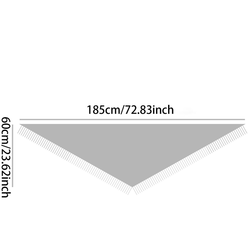 1 pièce Châle triangulaire uni de haute qualité, confortable et doux, idéal pour l'extérieur, décontracté, polyvalent, tendance, parfait