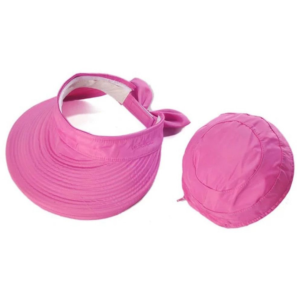 Casquette d'air 2 en 1 pour femmes, réglable, respirante, avec nœud papillon, grande visière, détachable, couleur unie, Anti-UV, casquette de plage