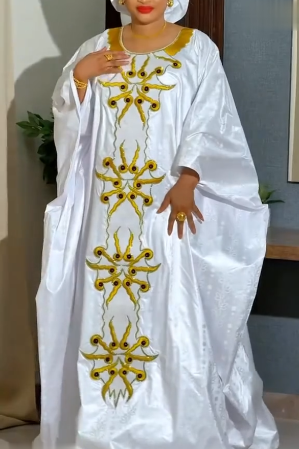 Tenue Traditionnelle Nigériane H&D pour Femme, Robes Brodéées Turques, Robes d'Église en Solde, Robes Africaines pour Femme