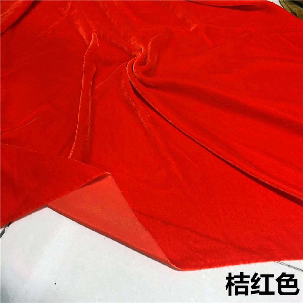 Robe de soirée en velours mûrier pour femme, vêtement au mètre, cheongsam avec gril, blanc, bleu, rouge, 1 yard, 3 yard, 5 yard