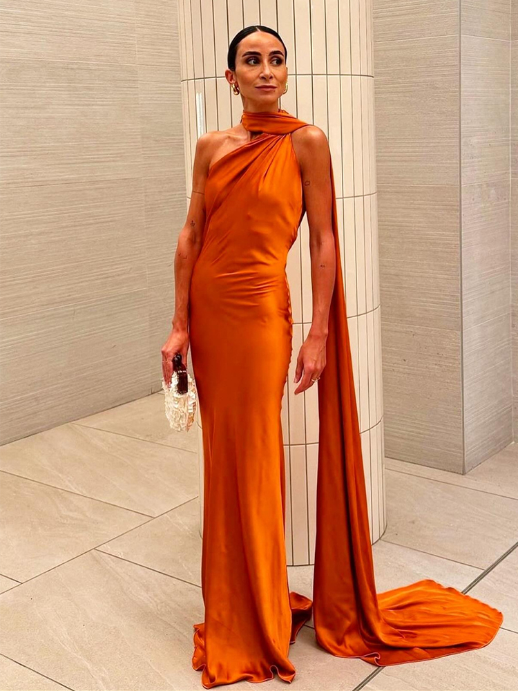 Robe longue élégante en satin à ruban, dos nu et sans manches, robe maxi sexy pour invité de mariage, soirée, robe de soirée, vert, bleu