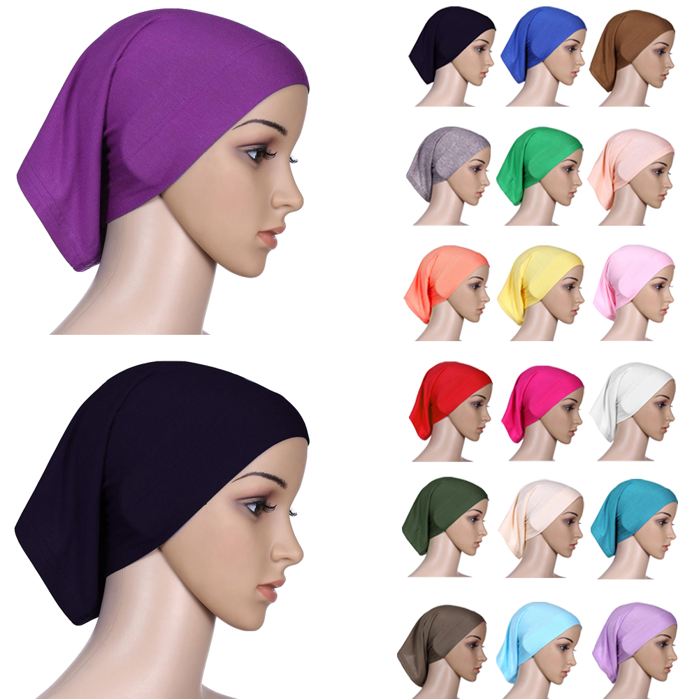 Femmes musulmanes foulard sous-écharpe extensible Hijab couverture bandeau sous-écharpe casquette châle Islam écharpe bandeau intérieur Bonnet