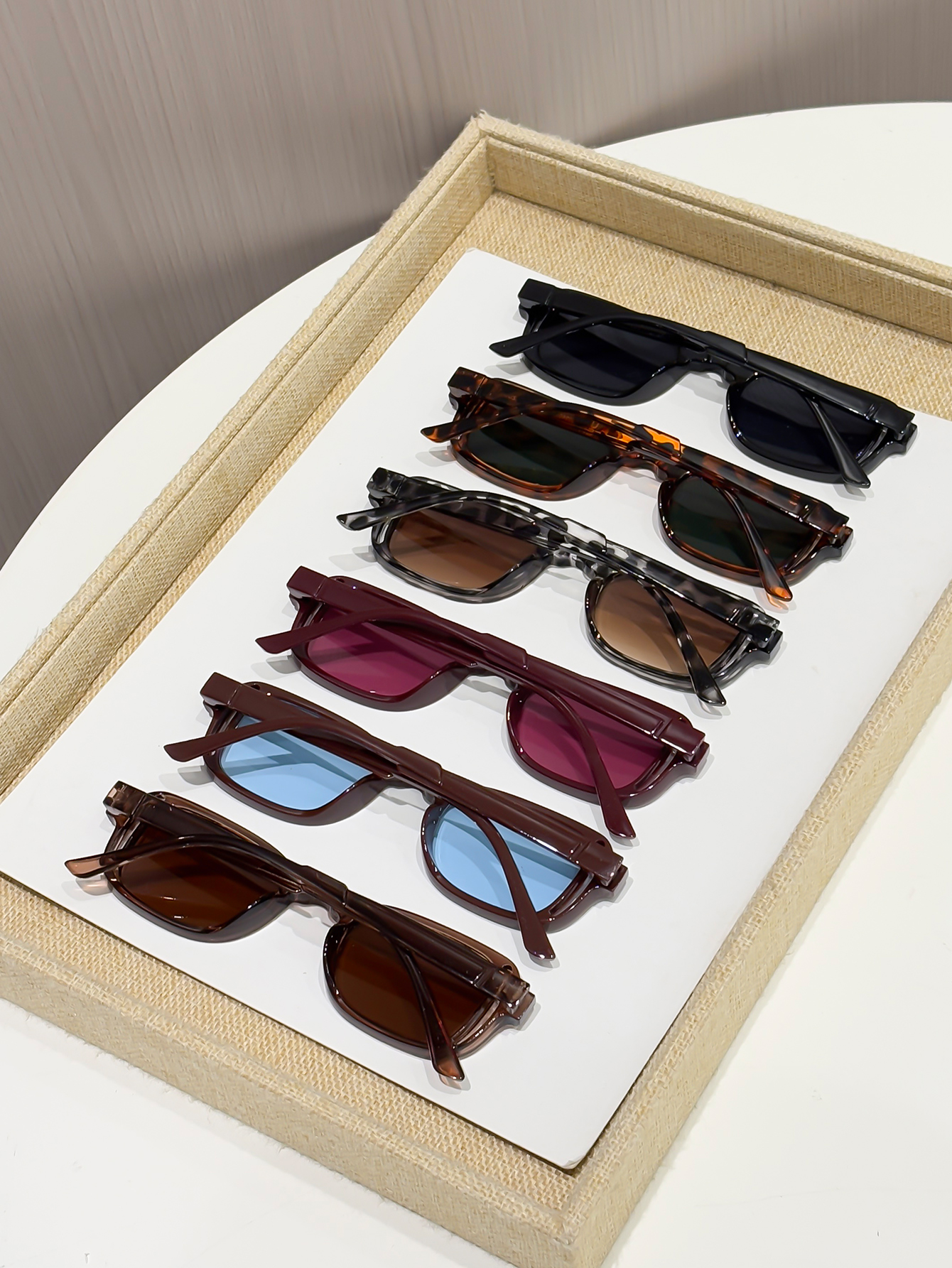 6 paires de lunettes de soleil classiques et élégantes pour femmes, design exquis et populaire pour la conduite estivale, la pêche, les activités de plein air et les voyages