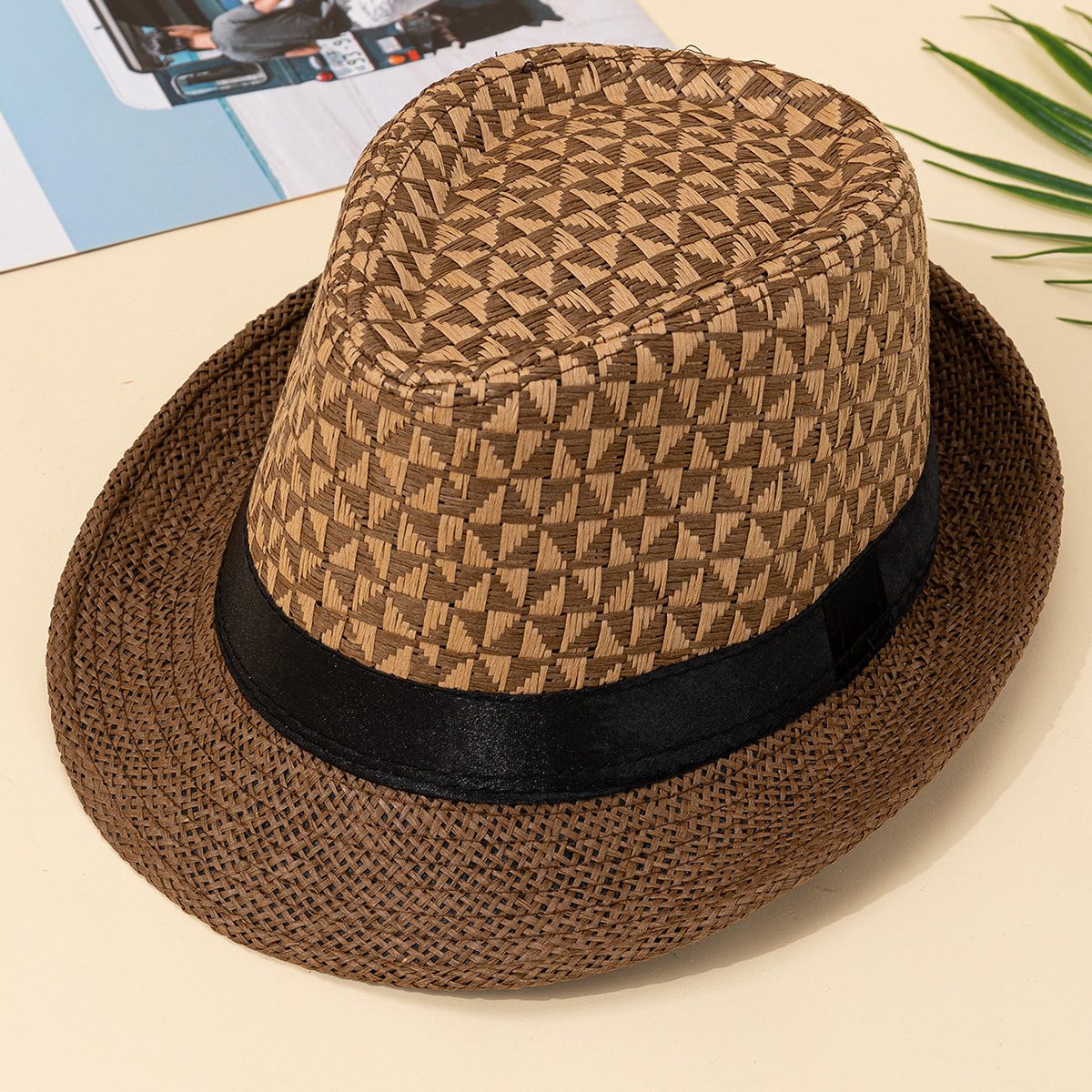 Chapeau de soleil coréen pour hommes, chapeau fin d'été, pare-soleil d'été, protection solaire d'extérieur, chapeau de Jazz, chapeau de paille