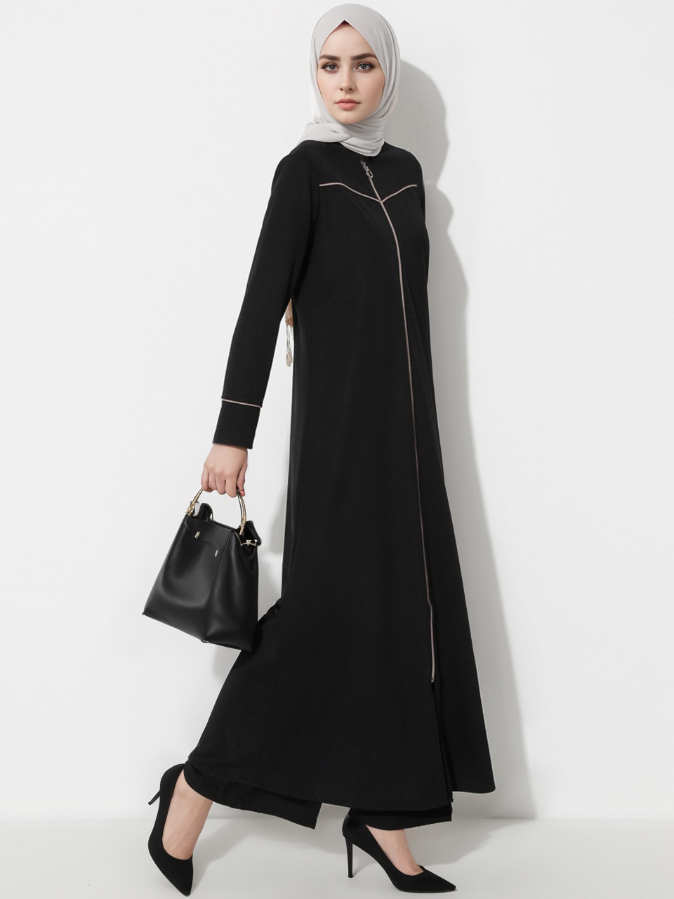 Femmes musulmanes noir Abaya Eid Mubarak dubaï filles Robe arabe caftan turc traditionnel Marocain robes Largos Ramadan Robe