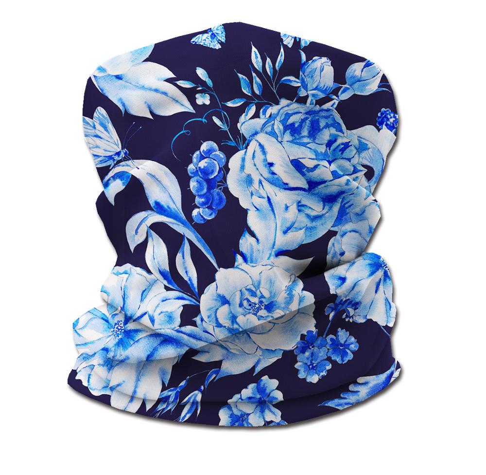Bandana Femme Imprimé Floral Cache-cou Cache-oreilles Cache-visage intégral Coupe-vent Moto Ski Sport d'hiver Extérieur Foulard tubulaire