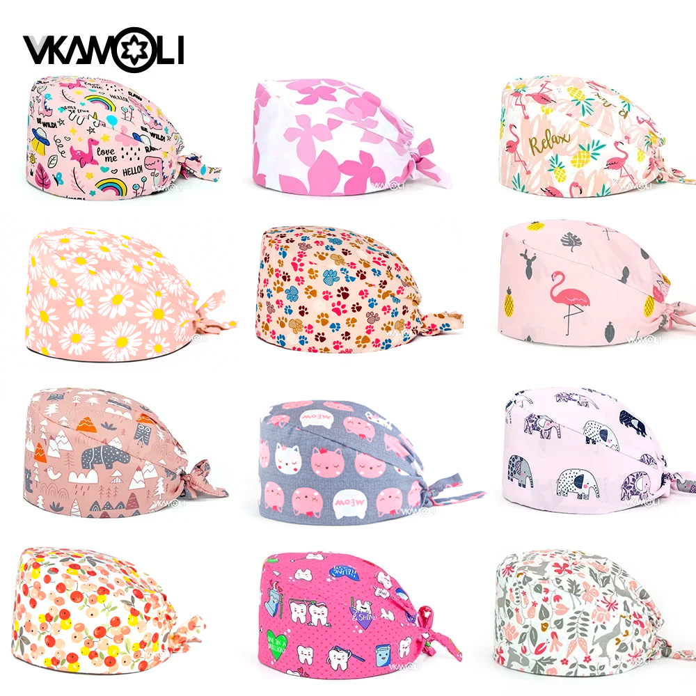 Chapeau de travail en coton imprimé rose pour hommes et femmes, casquette de gIslande, accessoires UC