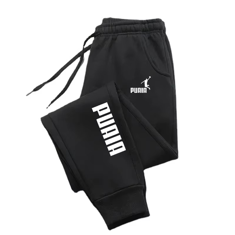 PUAIA – pantalon imprimé pour hommes, pantalon de sport, de jogging, de Fitness, coupe ample, couleur unie, tenue Streetwear, nouvelle collection automne/hiver